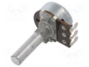 Potentiometer: shaft; 100kΩ; 200mW; ±20%; on panel; 6mm; mono