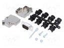 D-Sub; PIN: 9; plug; male; shielded,stamped and formed contacts