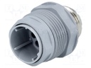Socket; Connector: DIN 43651; NR; male; PIN: 12; w/o contacts; 5A