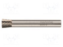 Rotary burr; Ø: 3mm; L: 38mm; metal; Working part len: 3mm; rod 3mm