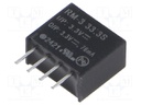 Converter: DC/DC; 0.25W; Uin: 2.97÷3.63V; Uout: 3.3VDC; Iout: 75mA