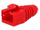 RJ45 plug boot; Colour: red
