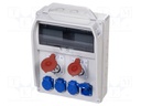 Electric switchboard; IP44; wall mount; Enclos.mat: ABS