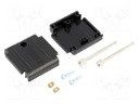 Enclosure: for D-Sub adapters; D-Sub 15pin; Locking: screws