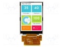 Display: TFT; 2.8"; 240x320; Illumin: LED; Dim: 50x69.2x2.3mm
