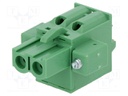 Pluggable terminal block; 5.08mm; ways: 2; straight; plug; female
