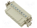 Connector: HDC; contact insert; female; CDA; PIN: 16; 16+PE; 16A