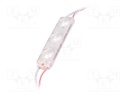 LED; white cold; 7000K; 174lm; 175°; No.of diodes: 3; 11x16x74.1mm