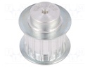 Belt pulley; AT5; W: 16mm; whell width: 27mm; Ø: 22.65mm; aluminium