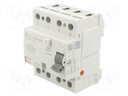 RCD breaker; Inom: 40A; Ires: 30mA; Poles: 4; 230/400V; DIN; IP20