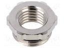 Reduction of threads for glands; Int.thread: M12; brass; nickel