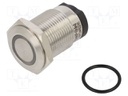 Switch: vandal resistant; Pos: 2; SPST; 10A/24VDC; IP65; OFF-ON