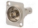 Coupler; BNC socket,both sides; FT; shielded; metal; silver; 75Ω