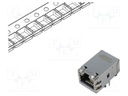 Socket; RJ45; MXMag; PIN: 8; shielded,with LED; gold-plated; THT