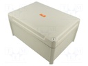 Enclosure: junction box; X: 201mm; Y: 285mm; Z: 137mm; IP66