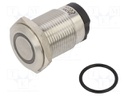 Switch: vandal resistant; Pos: 2; SPST; 10A/24VDC; IP65; OFF-(ON)