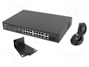 Switch Ethernet; Gigabit Ethernet; black; 1Gbps; 250m; 150W