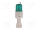 Signaller: lighting-sound; 24VDC; Colour: green; IP54; -30÷50°C