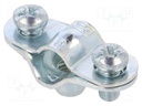 T-bolt clamp; W: 34mm; Clamping: 7÷8mm; steel; Plating: zinc