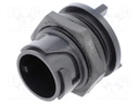 Connector: circular; socket; male; PIN: 3; w/o contacts; UL94V-0