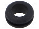 Grommet; black; UL94HB; TPR