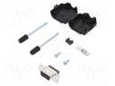 D-Sub; PIN: 9; female; unshielded; straight; screw terminal; 8mm