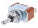 Switch: toggle; Pos: 3; SP3T; (ON)-OFF-(ON); 6A/250VAC; 20A/30VDC