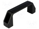 Handle; Mat: technopolymer (PA); black; H: 38mm; L: 109mm; W: 21mm