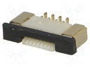 Connector: FFC (FPC); vertical; PIN: 8; ZIF; SMT; 0.5A; 30mΩ; 0.5mm