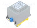 Transformer: encapsulated; 45VA; 230VAC; 24V; 1875mA; Mounting: DIN