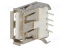 Socket; USB A; on PCBs; THT; PIN: 4; angled 90°; USB 2.0