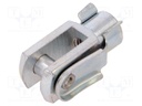Piston rod clevis; Thread: M6; 12÷16mm; Kit: clip,bolt