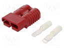 Plug; wire-wire; SB175; hermaphrodite; PIN: 2; for cable; crimped