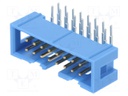IDC LOW PRO HDR 16P RA BLUE