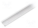 Profiles for LED modules; recessed; white; L: 1m; aluminium