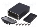 Enclosure: shielding; X: 59mm; Y: 80mm; Z: 31mm; aluminium; black