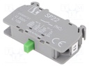 NO; 2.5A/230VAC; 4A/24VDC; 22mm; DIN; Man.series: SP22