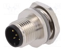 Socket; M12; PIN: 5; male; A code-DeviceNet / CANopen; soldering