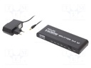 Splitter; HDCP,HDMI 1.4; Colour: black; Input: HDMI socket