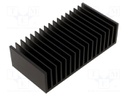 Heatsink: extruded; grilled; black; L: 75mm; W: 150mm; H: 40mm