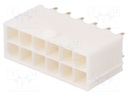 Socket; wire-wire/PCB; male; Minitek Pwr4.2; 4.2mm; PIN: 12; THT