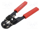 Tool: for RJ plug crimping