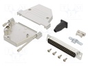 D-Sub; PIN: 37; male; shielded,with strain relief; angled 45°