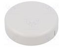 Enclosure: for alarms; Z: 20.3mm; ABS; grey; Ø: 80mm