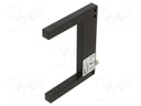 Sensor: photoelectric; PNP/NPN NO/NC; through-beam (with slot)