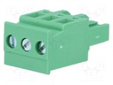 Pluggable terminal block; 5.08mm; ways: 3; angled; plug; female