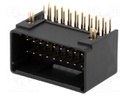 Socket; wire-board; male; J2000; 2.5mm; PIN: 20; THT; 250V; 4.6A