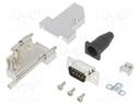 D-Sub; PIN: 9; plug; male; shielded,turned contacts; angled 45°