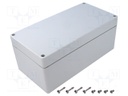 Enclosure: multipurpose; X: 124mm; Y: 244mm; Z: 102mm; EURONORD; grey
