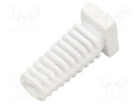 Strain relief; elastomer; white; Panel thick: max.2.2mm; L: 25mm